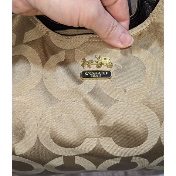 Coach Beige Handbag - Picture 8 of 11